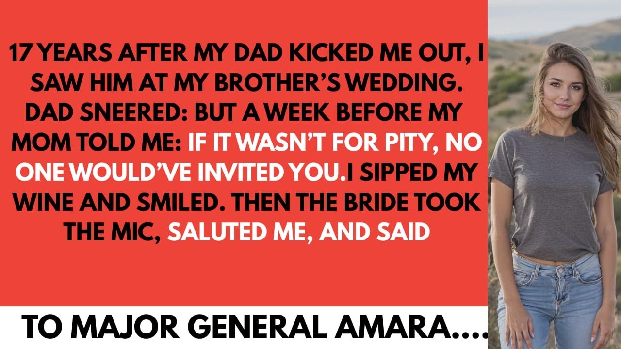 17 Years After My Dad Kicked Me Out, He Mocked Me at My Brother’s Wedding — Then the Bride Said This