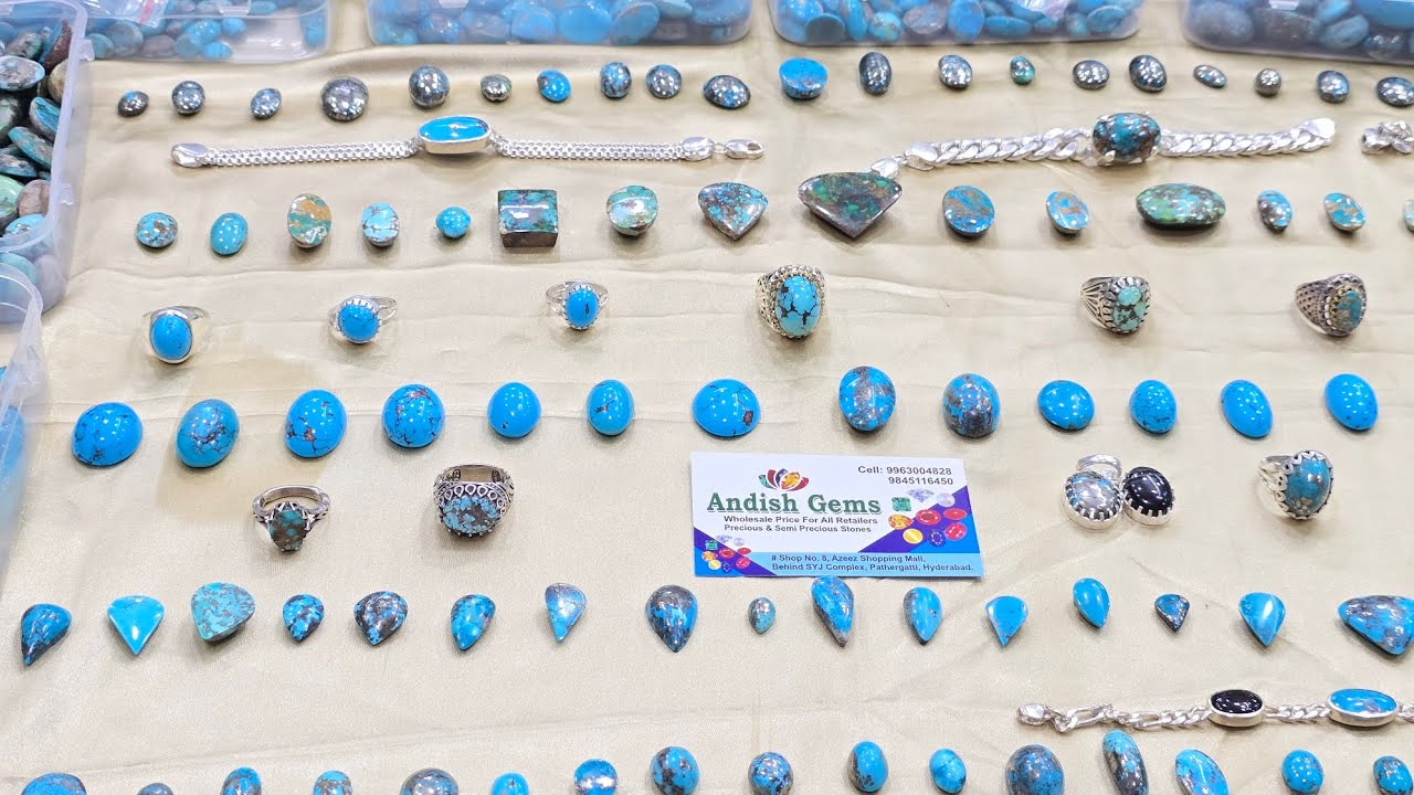 Premium feroza collection in Hyderabad. Top quality turquoise at andish gems hyderabad. Best gems