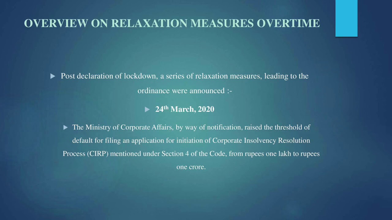 Blanket Suspension on IBC