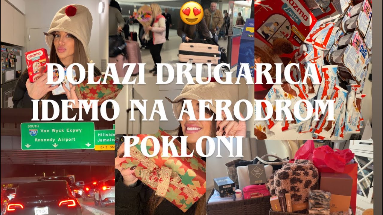✨VLOGMAS DAY 8- Dolazi mi drugarica u USA,pokloni,aerodrom+&scaron;ta sam sve dobila iz Srbije 