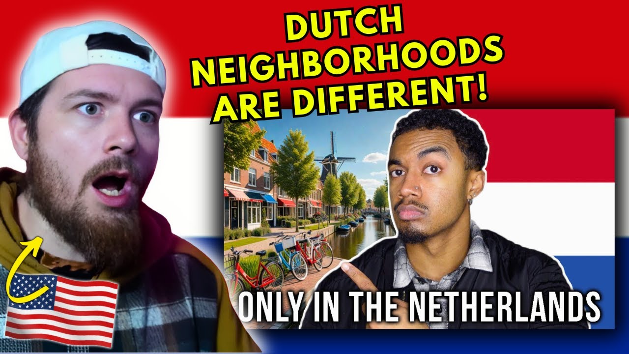 American Reacts to Normal Things in Dutch Neighborhoods That I NEVER Saw in America