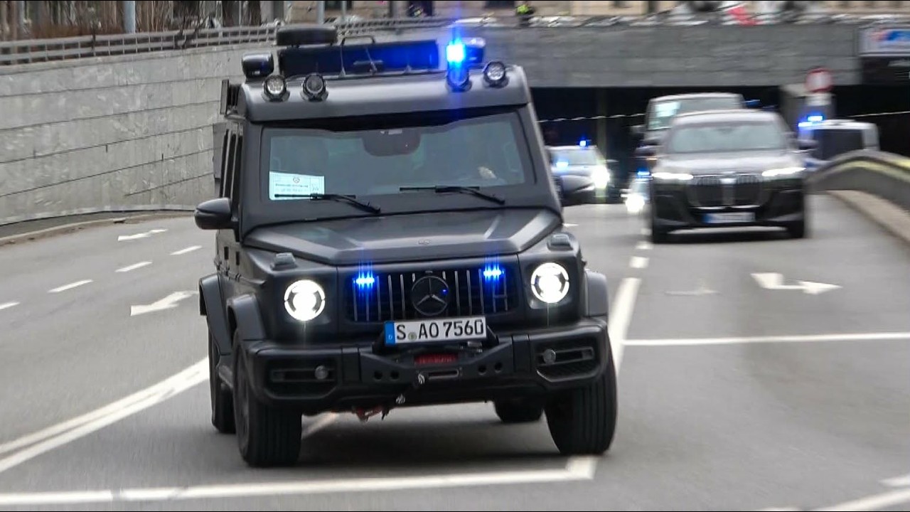 [🛑❗ VIP-Eskorte für PRÄSIDENT SELENSKYJ ❗🛑] 2 Helis begleiten | SEK Stuttgart [SIKO München 2026]