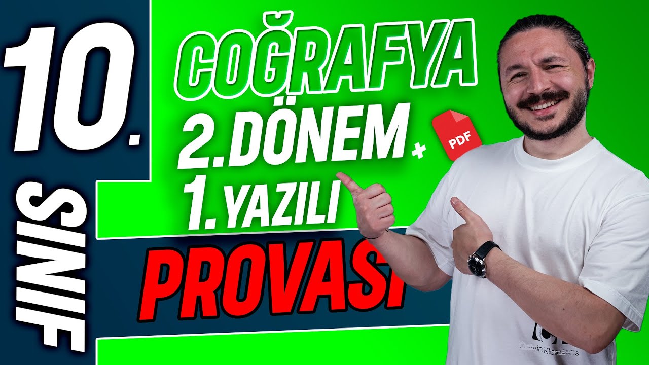10.sınıf coğrafya 2.dönem 1.yazılı | 2025