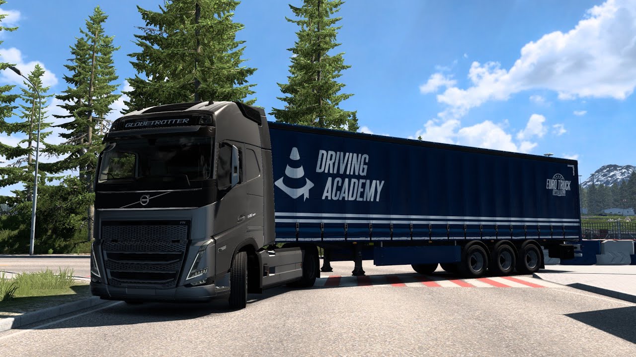 EURO TRUCK SIMULATOR 2 - NOVOS CENÁRIOS DO DRIVING ACADEMY | 1.55