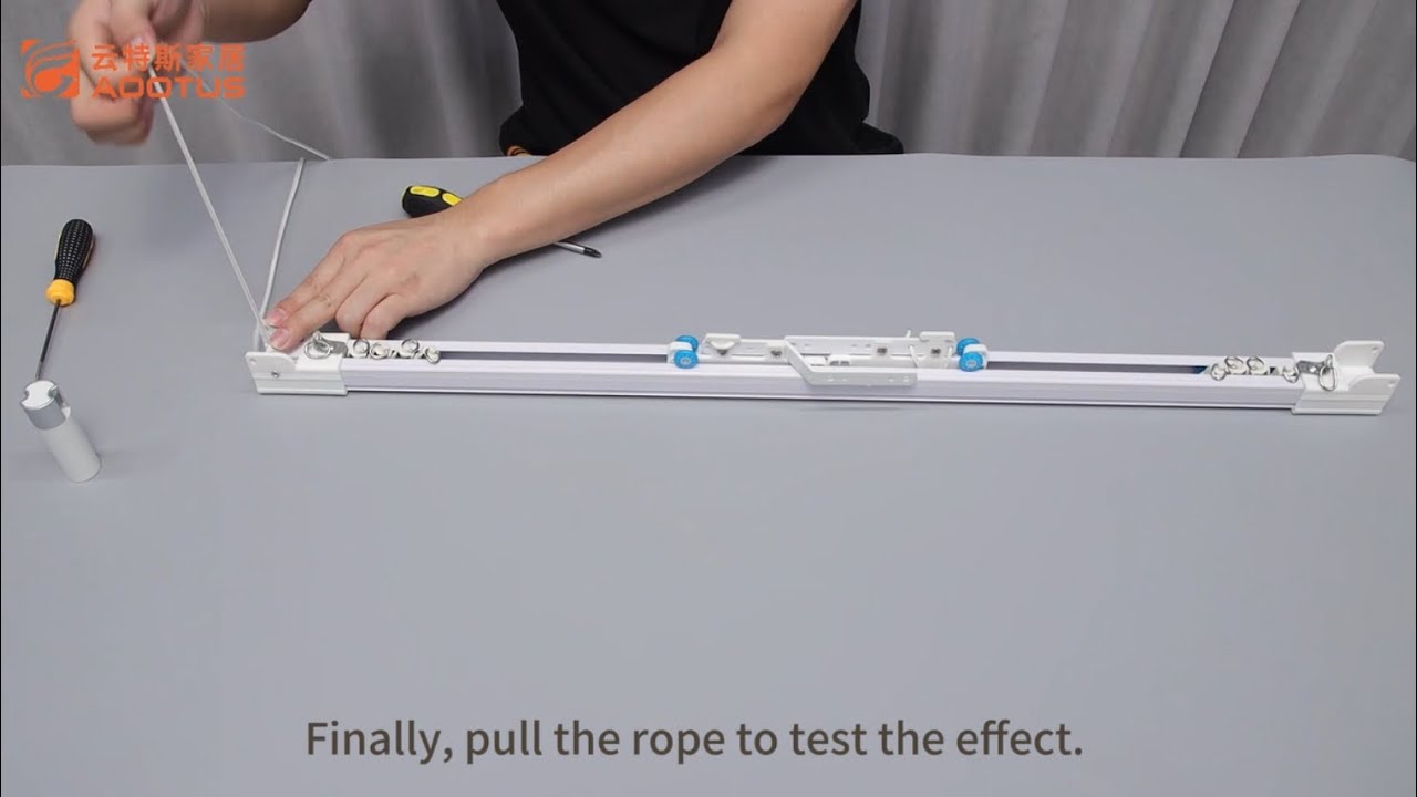 How is the T28 pull-cord track assembled?/Ceiling curtain track#diy #curtains #installation #home