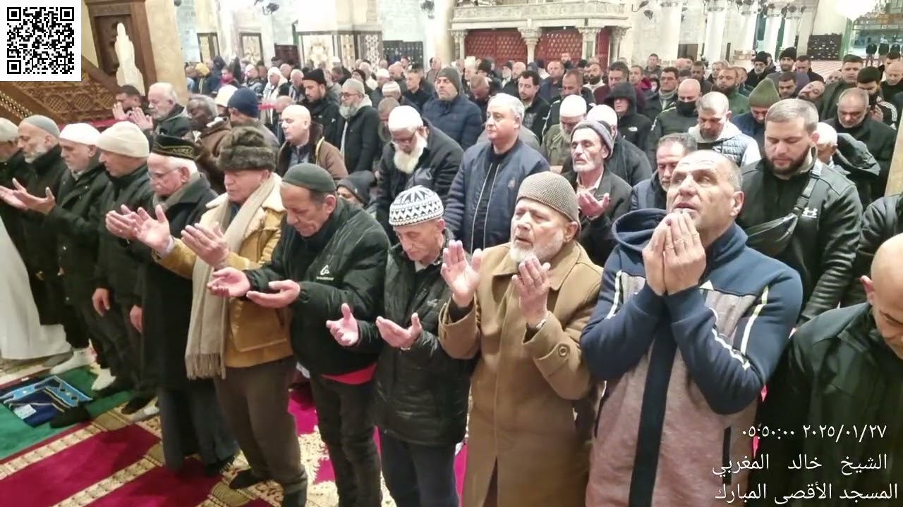 03 - صلاة الفجر للشيخ نضال درباس من المسجد الأقصى - الإثنين 27 رجب (7) 1446 - 27 كانون 2 (1) 2025م