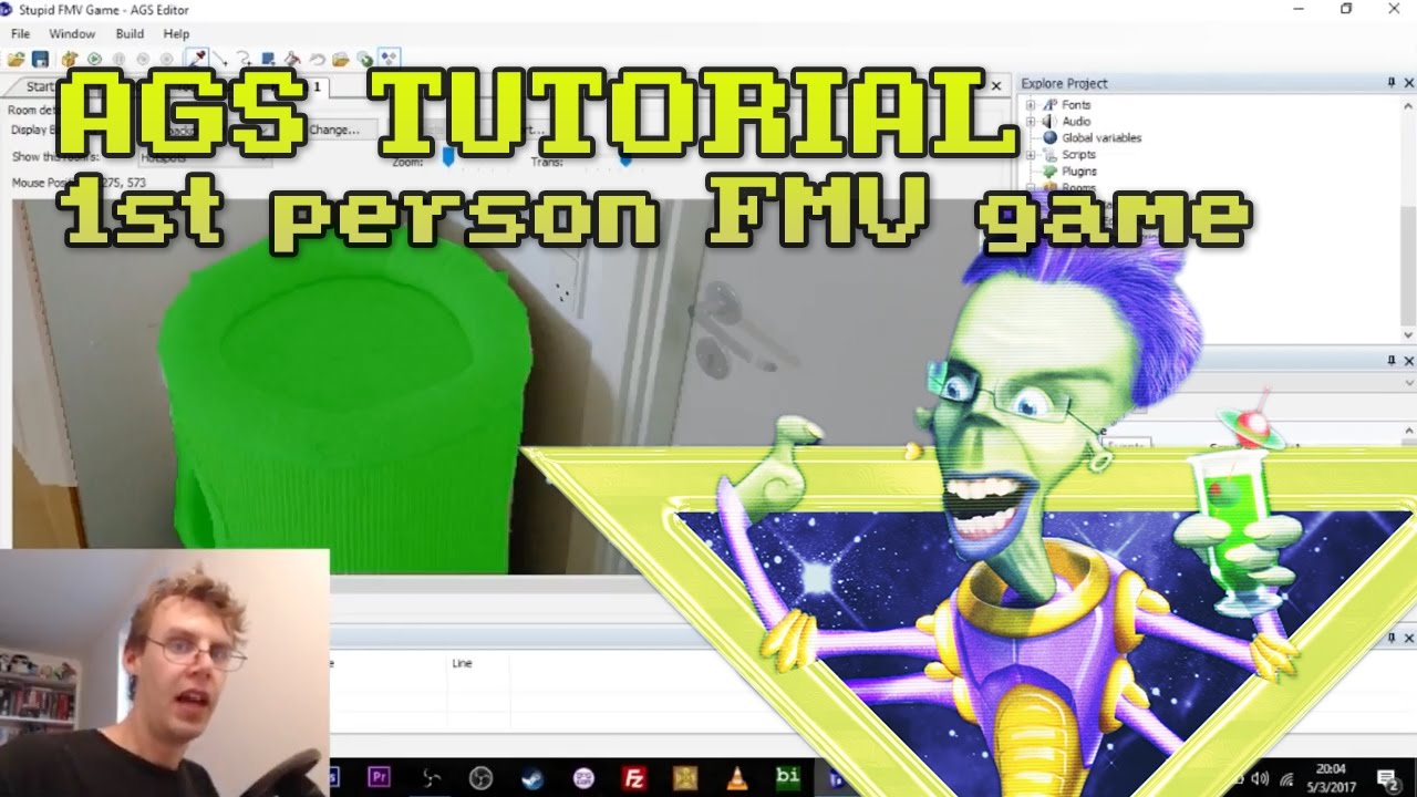 HOW TO QUICKLY MAKE A 1ST PERSON FMV GAME | Adventure Game Studio Quick Tutorial #2