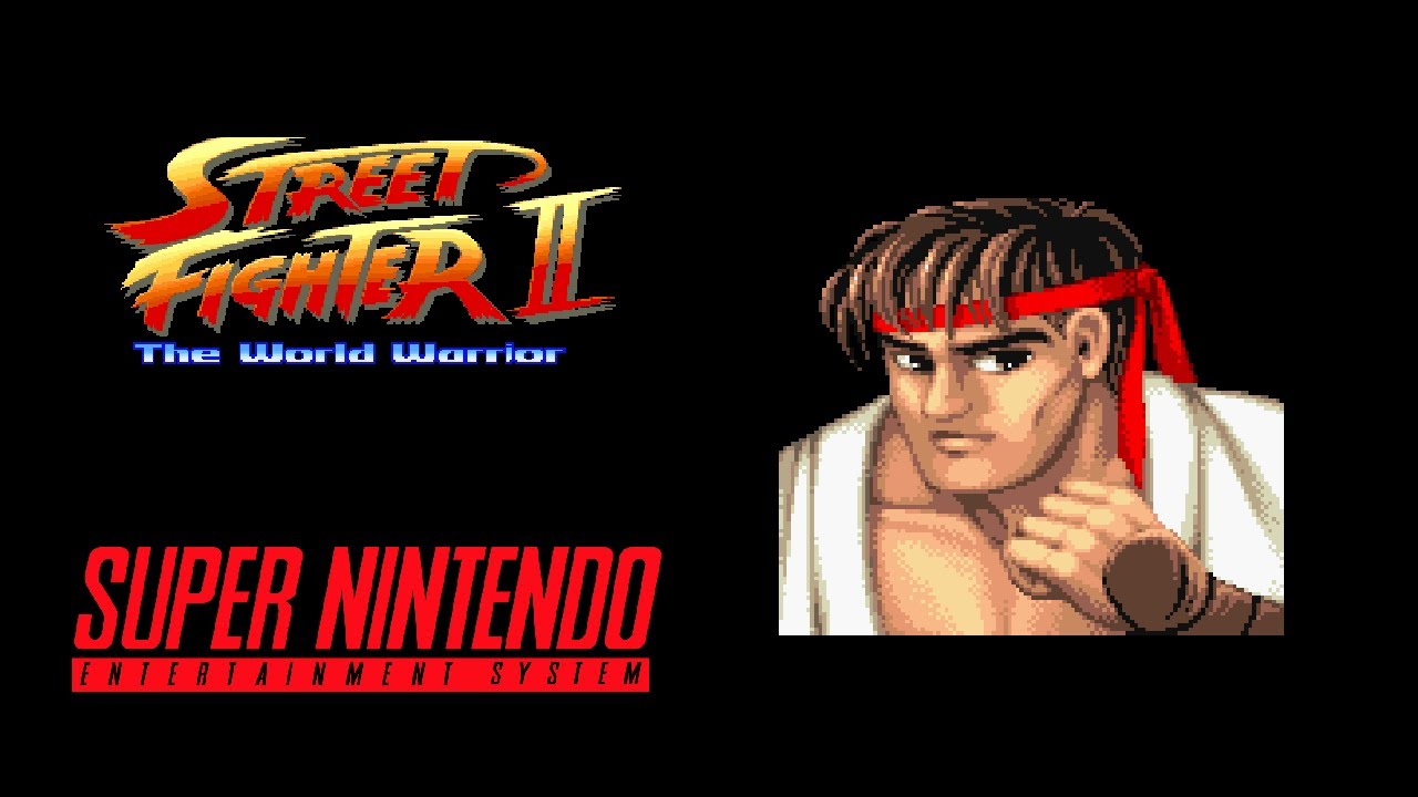 Street Fighter II (Super NES) - Ryu Playthrough | RetroGameUp