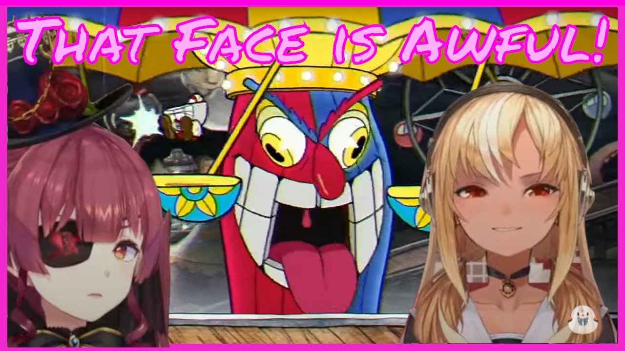 Marine's Rollercoaster Date with Flare gets rudely interrupted [Hololive]