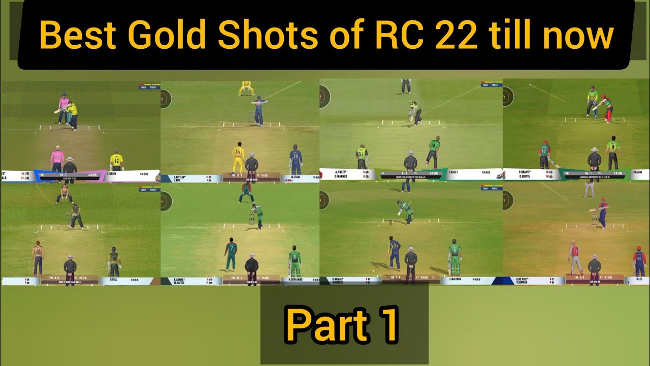Real Cricket 22 Best Gold Shots till now 😍😍 || Part 1 🔥🔥