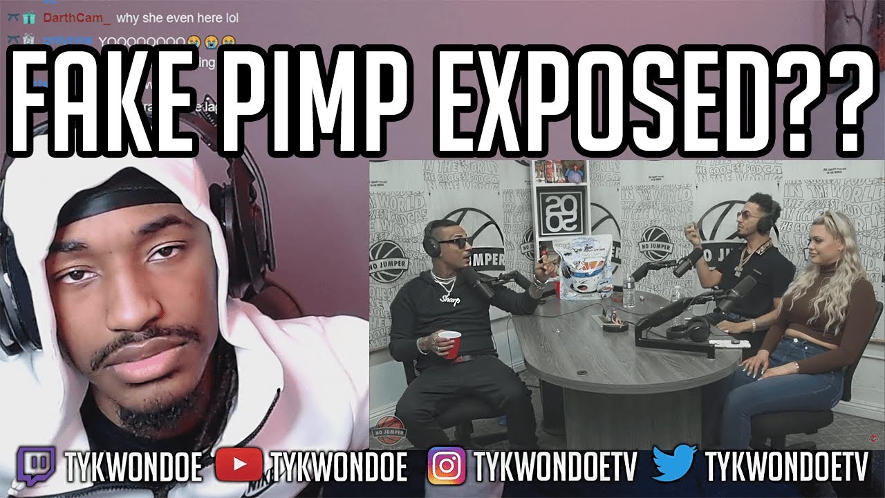 FAKE Pimp Gets EXPOSED In Front Of Girlfriend By Sharp Live On No Jumper Podcast TyKwonDoe Reaction