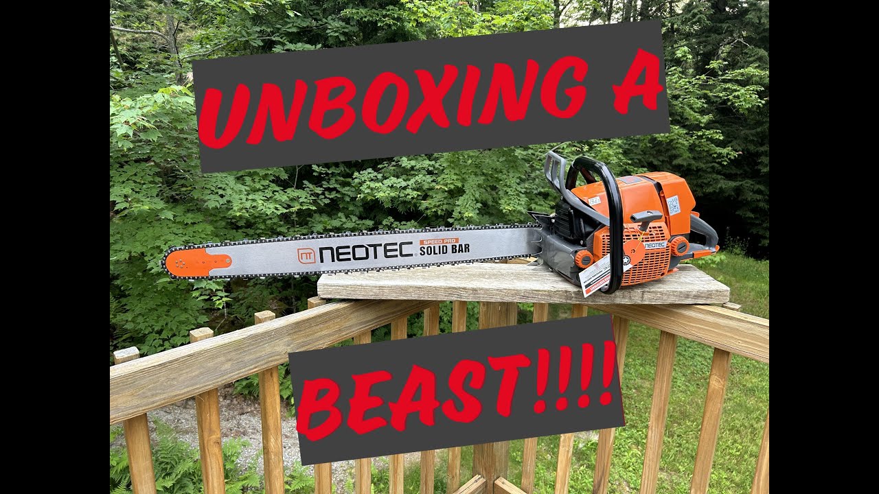 Neotec NS892 Chainsaw unboxing and assembly (Stihl 660 clone saw)