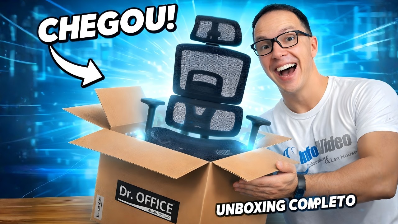 Unboxing e Montagem da Cadeira DR. Office Business Pro + SORTEIO pra um inscrito!