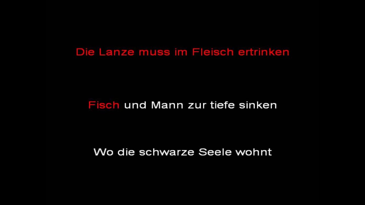 Rammstein - Reise, Reise (instrumental with lyrics)