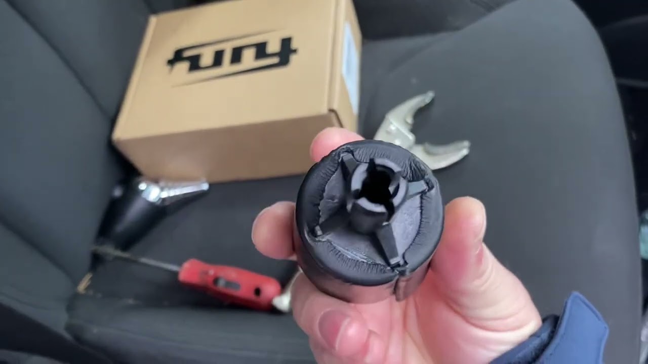 Removing Jeep Wrangler jk automatic transmission shift knobs and installing fury replacements