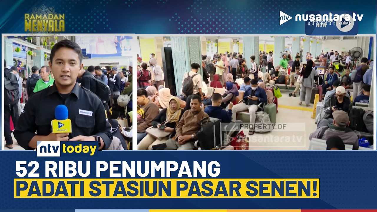 Lebih dari 52 Ribu Penumpang Berangkat dari Daop 1 Jakarta di Stasiun Pasar Senen | NTV TODAY