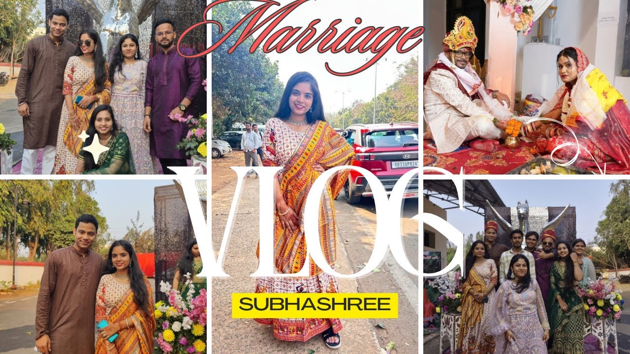 Marriage Vlog | ବହୁତ ମଜା ହେଲା #explore #marriagevlog #explorepage #trending #viral #subhashreepanda