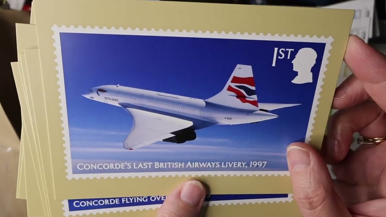 Roses and Concorde, Royal Mail Special Stamp Release