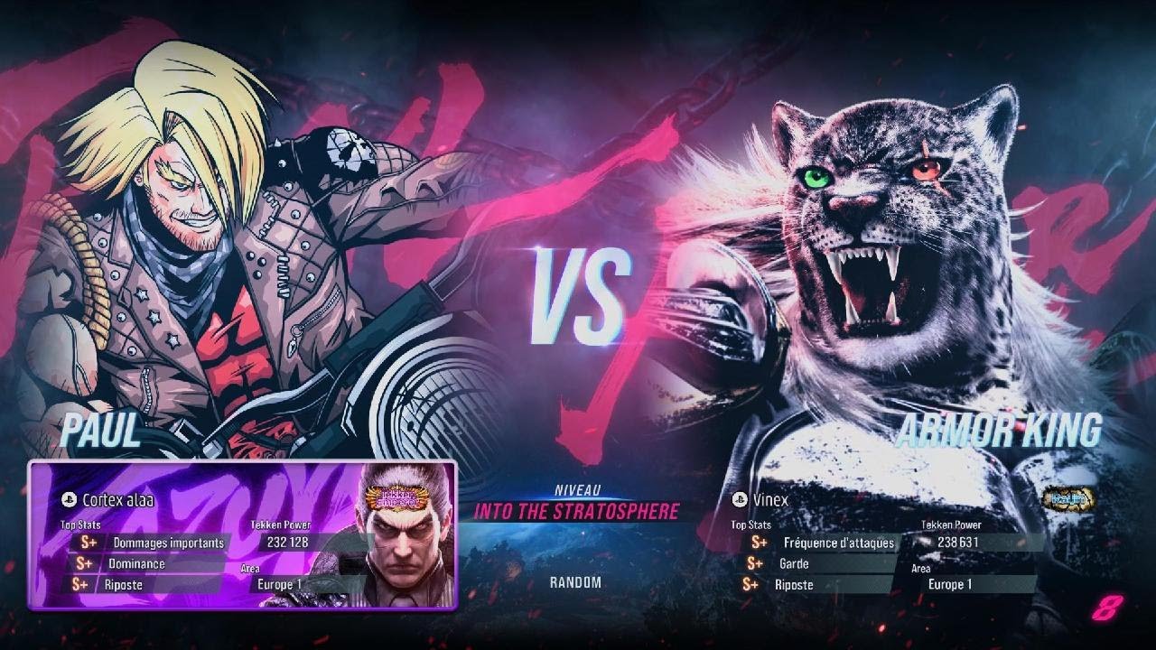TEKKEN 8 (SEASON2) Cortex alaa (Paul) vs (Armor King) Vinex Matches 
