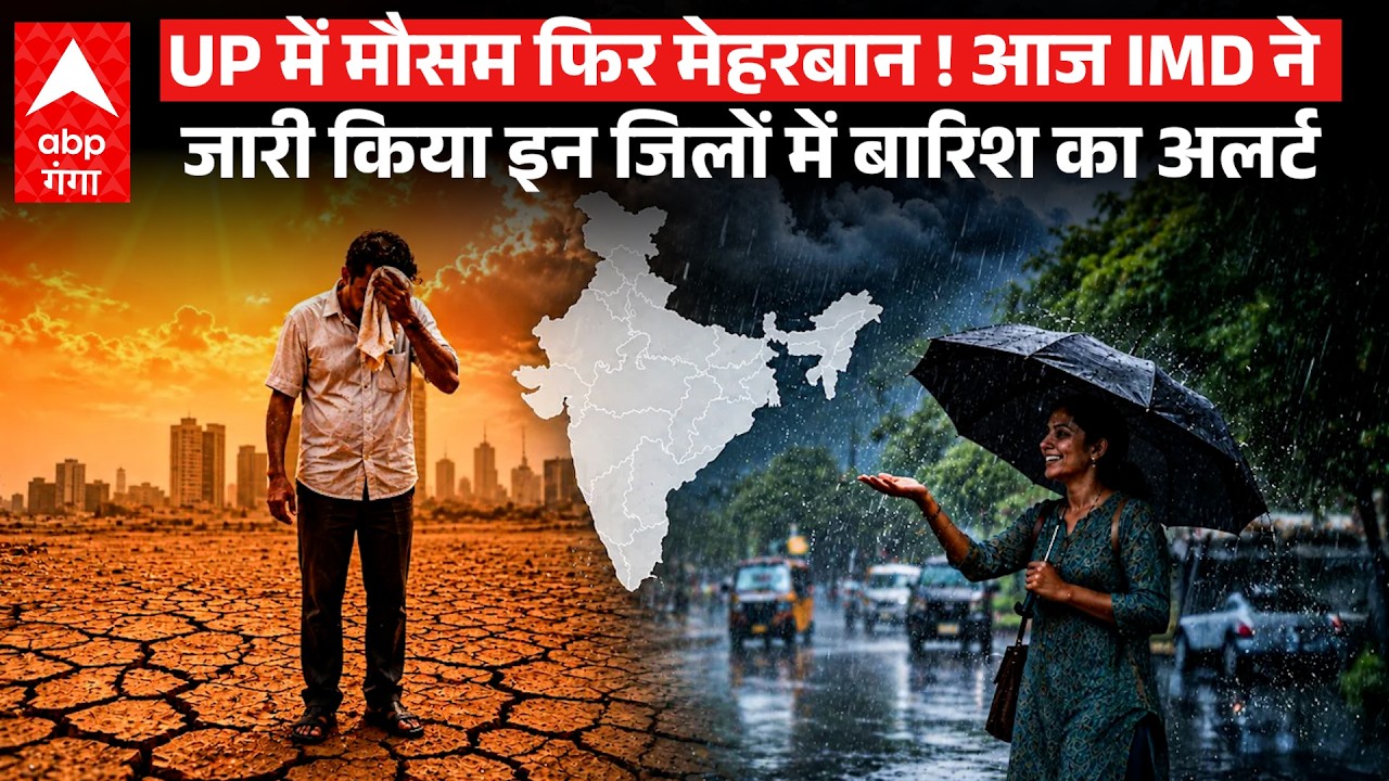 UP Weather Today: नोएडा से लखनऊ तक छाए बादल, आज यूपी के 28 जिलों में होगी झमाझम बारिश !