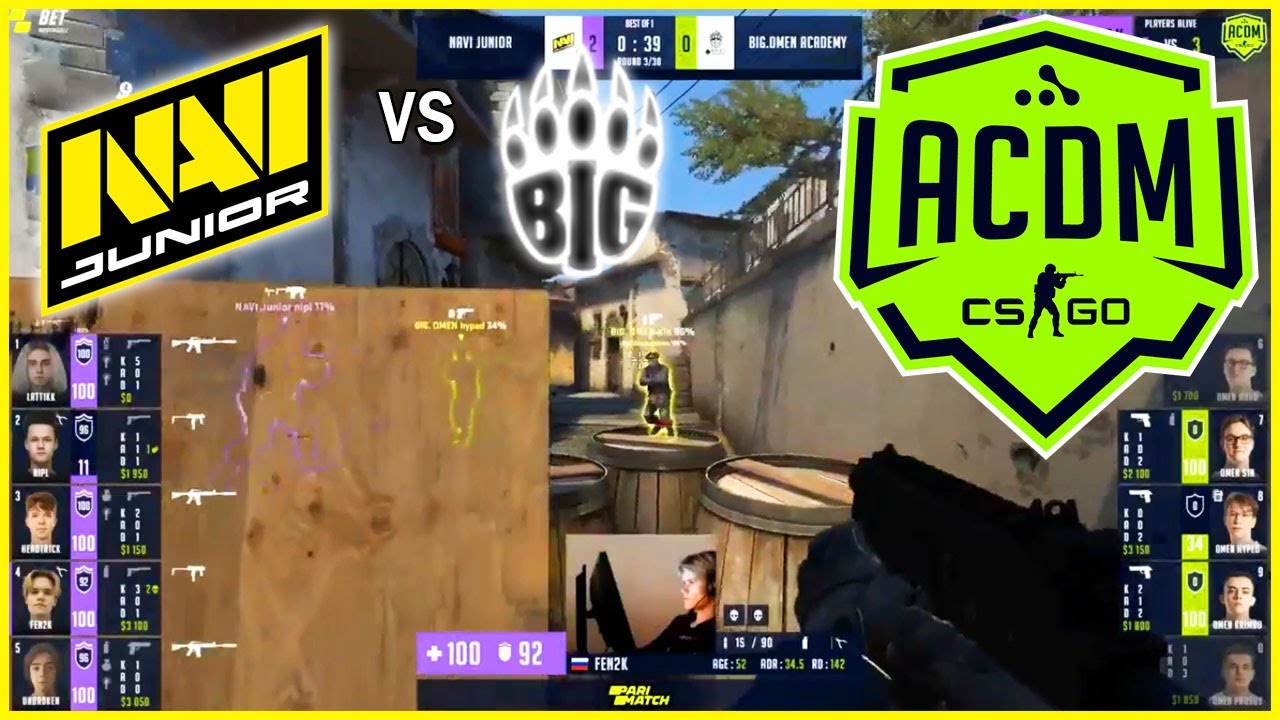 ⚡NAVI Junior VS BIG Academy | BO1 | HIGHLIGHTS | WePlay Academy League Season 3🚩