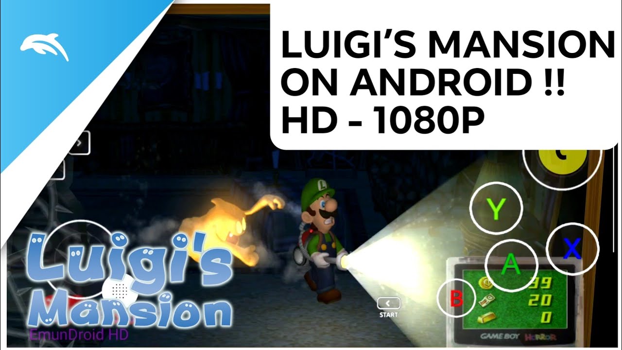 HD 1080P - Luigi’s Mansion Android Gameplay - Dolphin emulator for Android