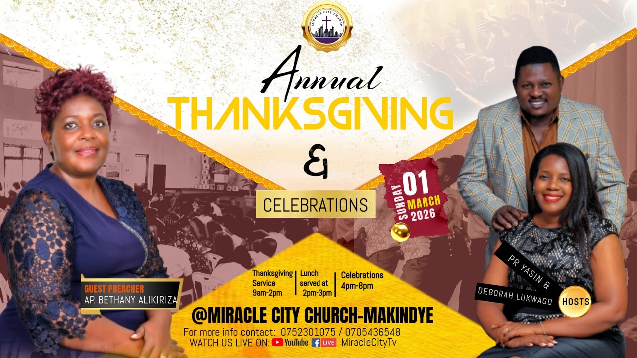 THANKSGIVING CELEBRATIONS || Hosted by. Pr Yasin & Deborah Lukwago
