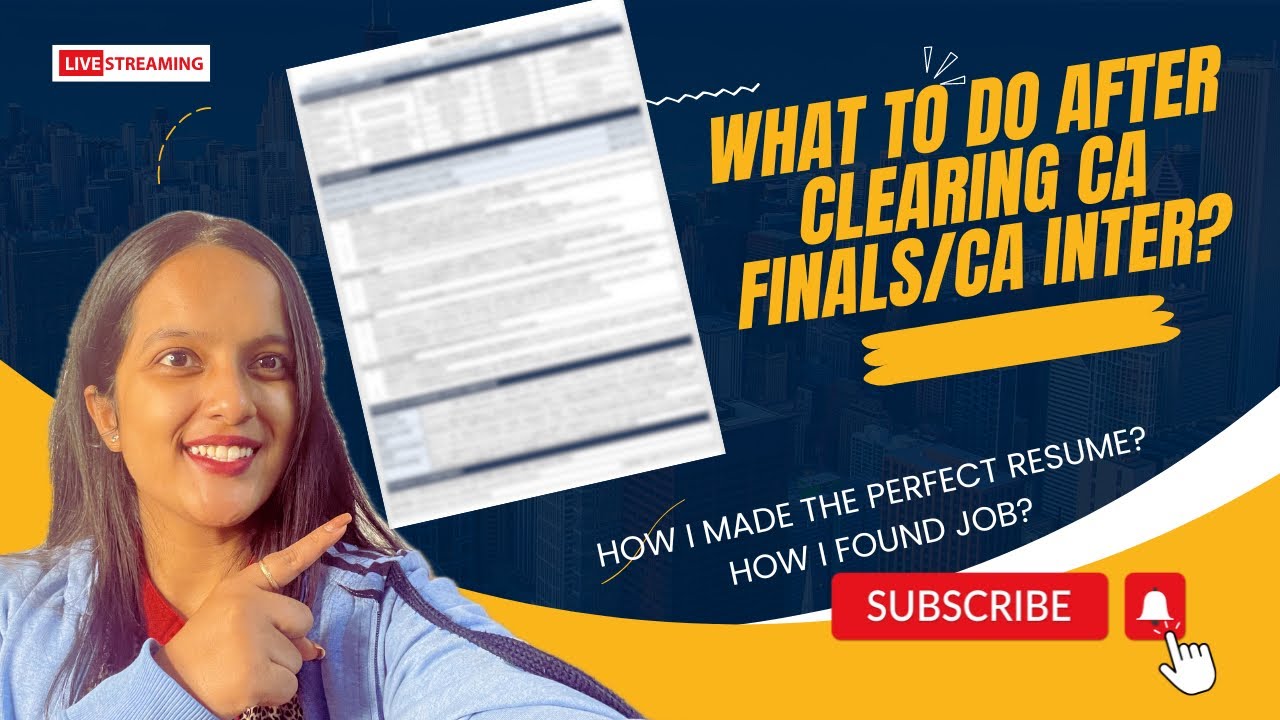 What to do after clearing CA exams? | How to make CV? | How to find Job/Articleship?