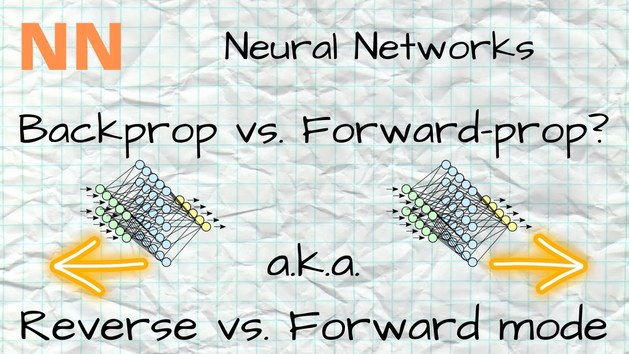 NN - 12 - Backprop vs. Forward-prop (aka Reverse vs. Forward mode)
