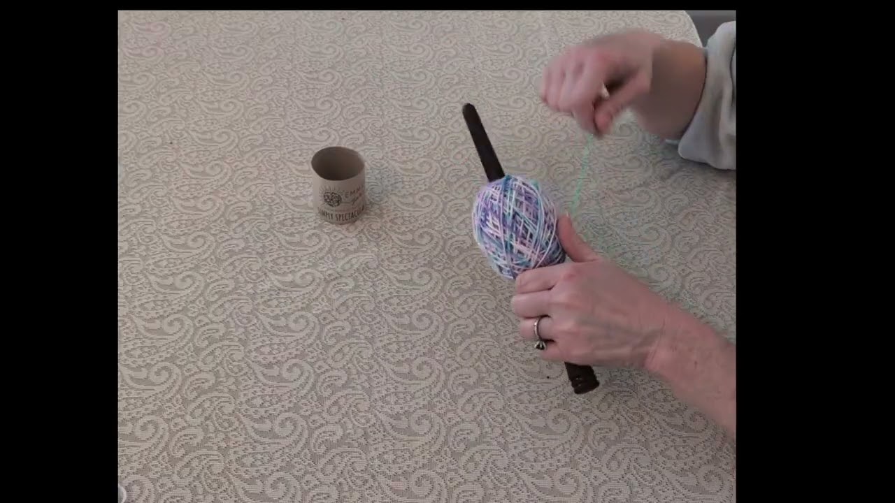 Yarn Winding by Hand Emma's Yarn Simply Spectacular DK Fairy Floss @eatsleepknit4381 #yarnwinding 