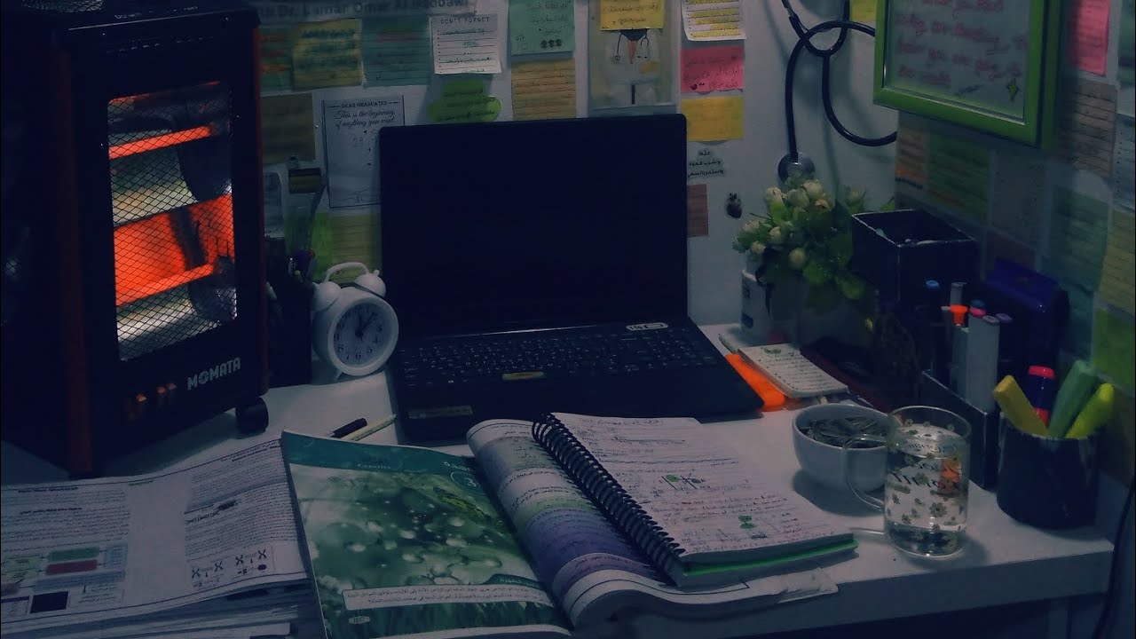 آخر أيام المراجعة بالعطلة توجيهي 2008🤍🦋 //#study_with_me