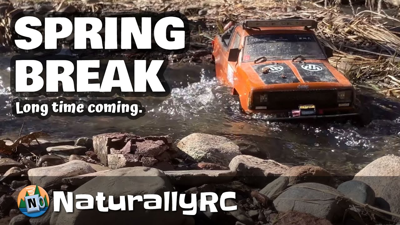 Spring Break Sun Sparkling on Creeks + RC Crawler = Nature Experience At Its Best