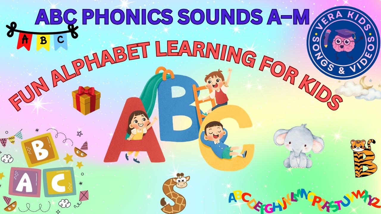 ABC PHONICS SOUNDS A–M  ABC Learning Video for Toddlers & Preschool Kids