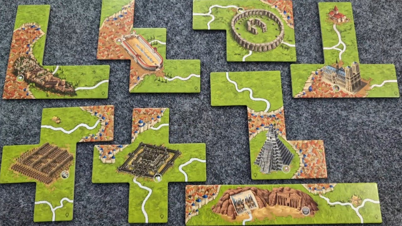 WHAT'S NEW Carcassonne The Wonders of Humanity Mini-Expansion, plus PLAYTHROUGH and EXPANSIONIST