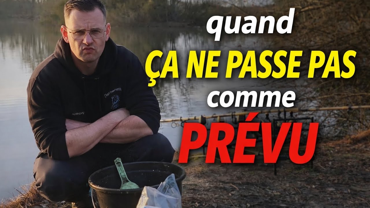 Peche de la carpe en hiver ❄️ quand ça ne se passe pas comme prévu 