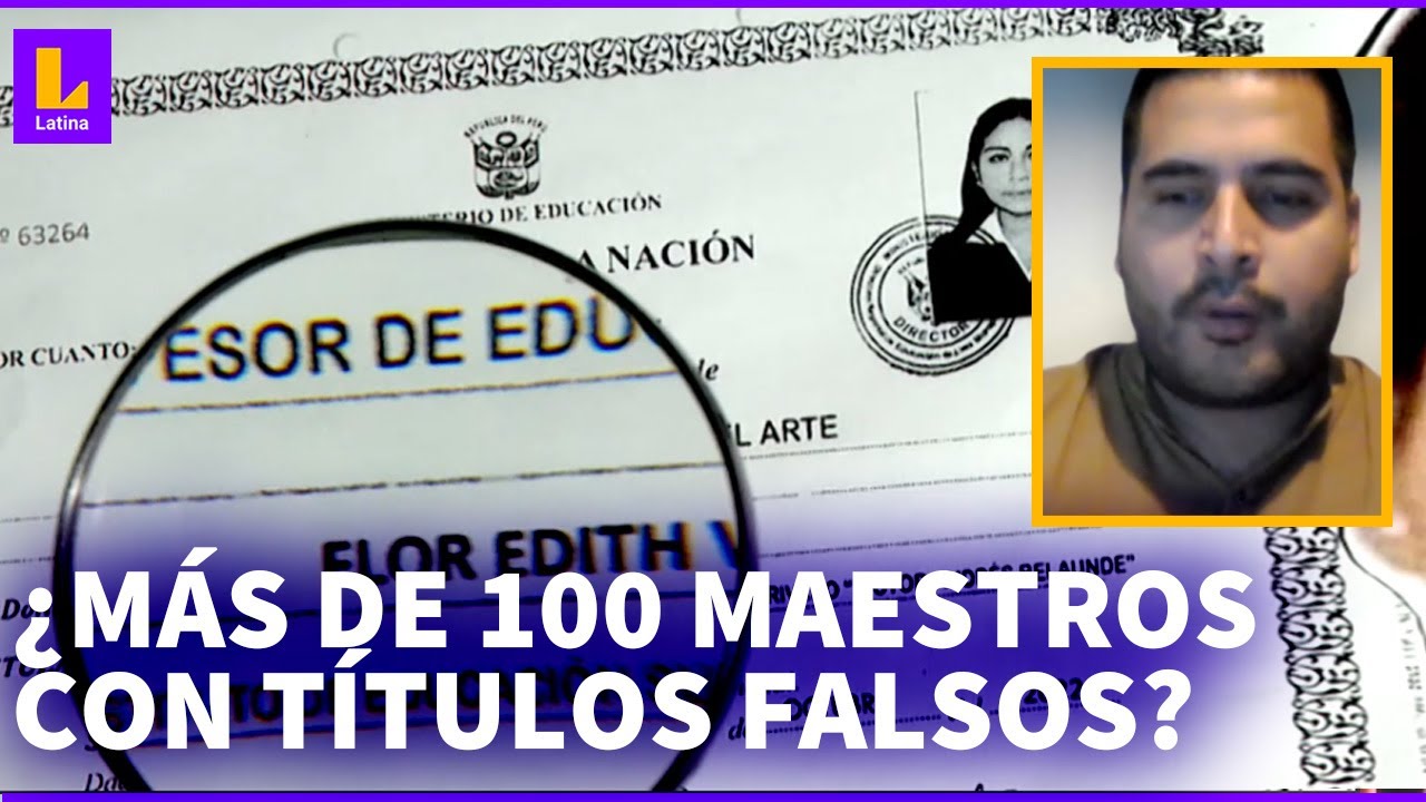 Maestros con títulos falsos en Ventanilla: 