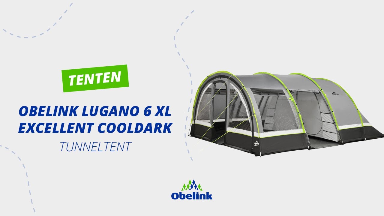 Obelink Lugano 6 XL Excellent Cool Dark | Verduisterde tent | Obelink