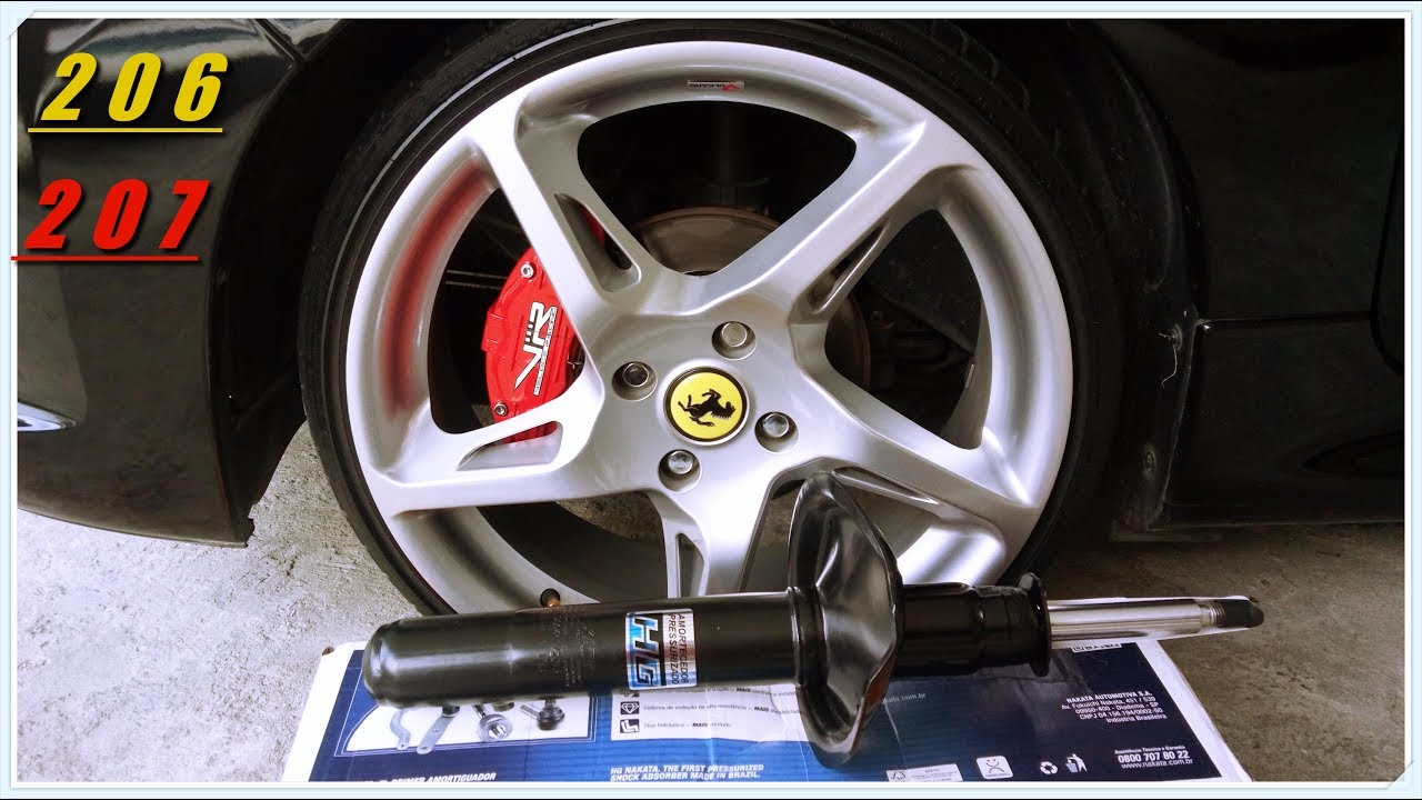 COMO TROCAR  AMORTECEDORES DIANTEIROS   PEUGEOT 206/207