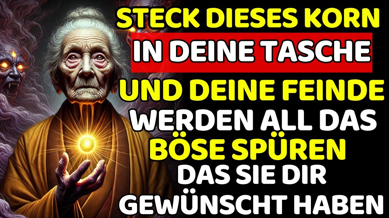 Steck dieses KORN in deine TASCHE und SIEH zu, wie deine FEINDE unter ihrem eigenen BÖSEN FALLEN