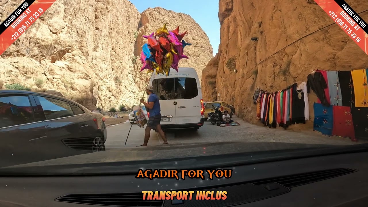 Les gorges du Toudra &agrave; Tinghir Maroc en 4K