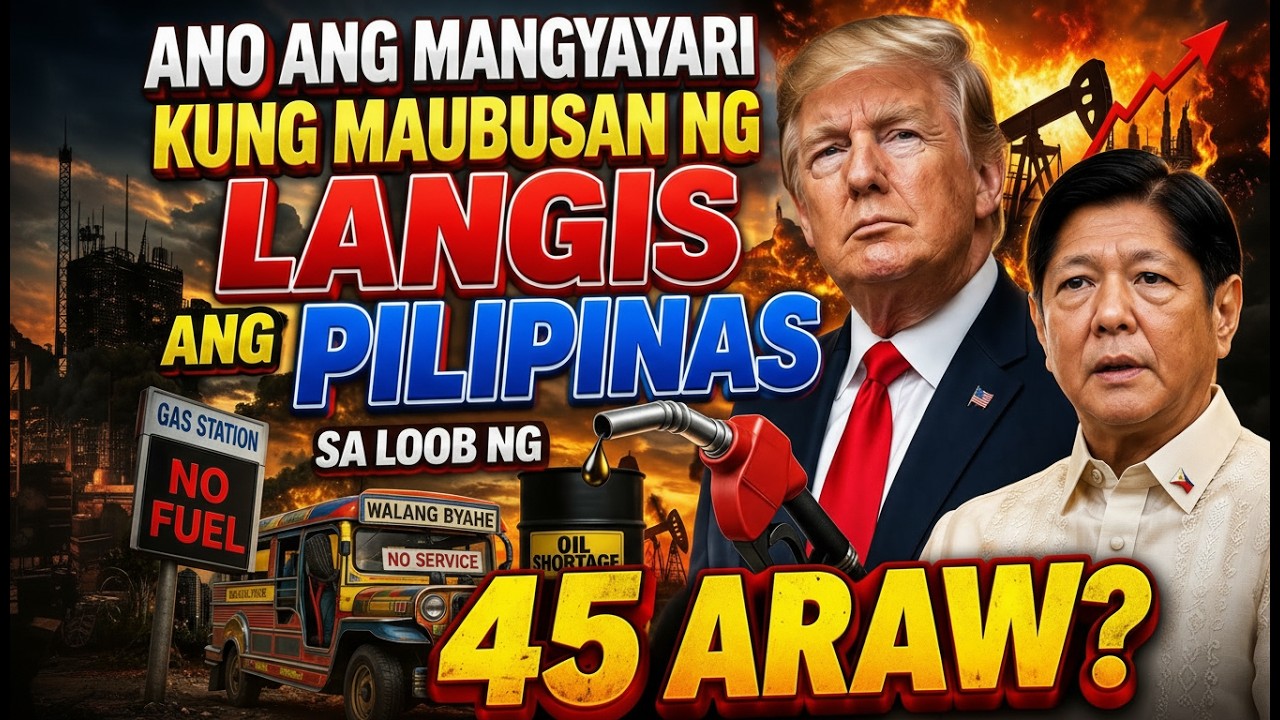 Ano ang mangyayari kung maubusan ng langis ang Pilipinas sa loob ng 45 araw?