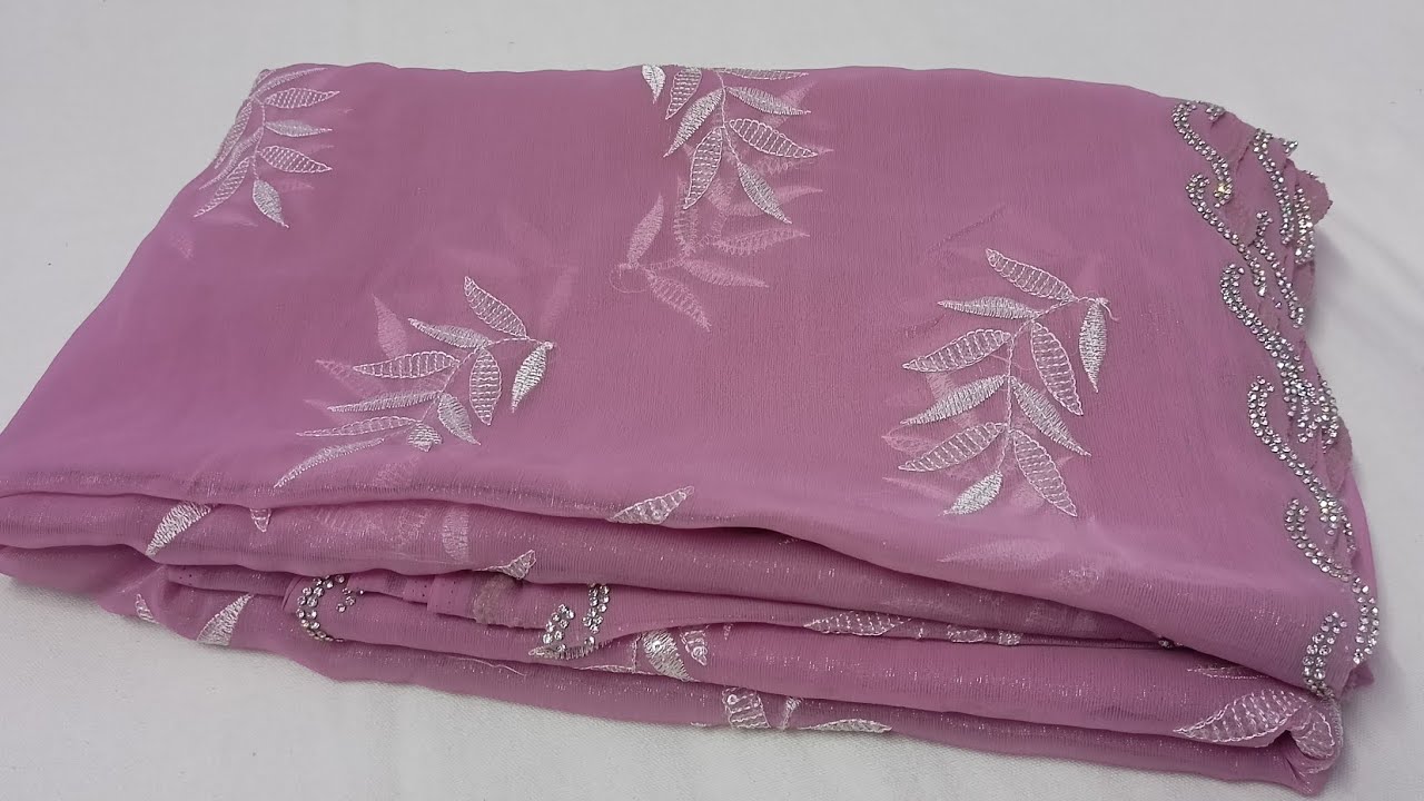 Latest Party Wear Saree Collection 💞 Chiffon Saree 🔥 Designer Saree #saree#fashion
