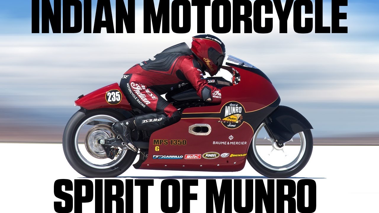 Indian Motorcycle Spirit Of Munro Chases 200 mph at Bonneville