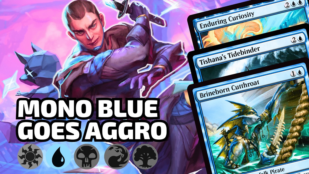 🔵BUDGET Mono Blue Beatdown is BUSTED! | MTG Arena Standard