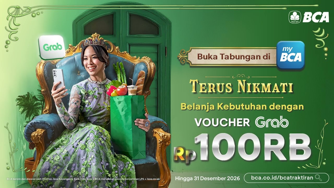 Terus Nikmati Voucher Grab dengan Buka Tabungan di myBCA