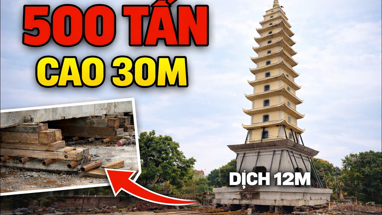 Cận Cảnh Thần Đèn Thiên Lộc Di Dời Bảo Tháp Tâm Linh Gây Choáng Cả Xóm 