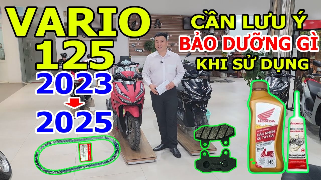 Lưu ý bảo dưỡng - Sử dụng Vario 125 cần lưu ý bảo dưỡng bảo trì những gì để xe hoạt động tốt nhất