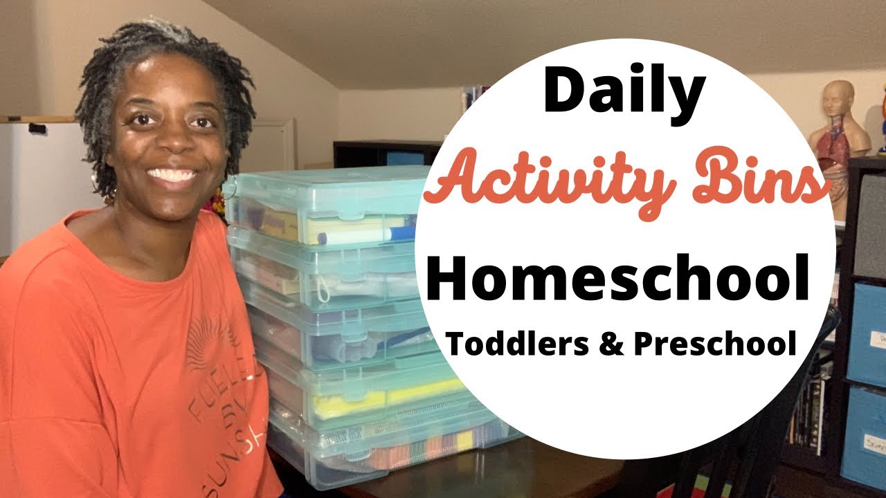 Toddler & Preschool Daily Activity Bins / Homeschool Activities