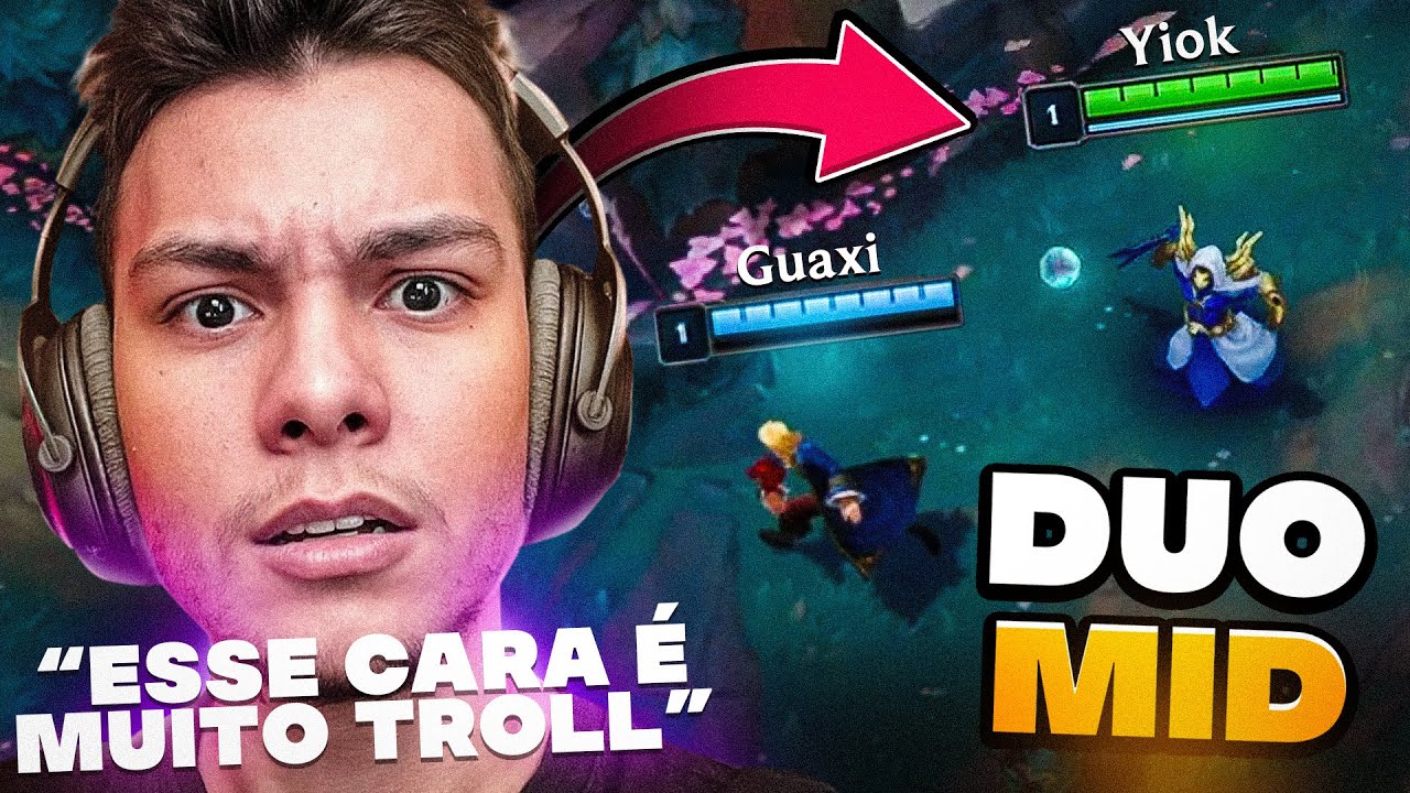 YIOK O STREAMER MAIS VERME DO LOL !