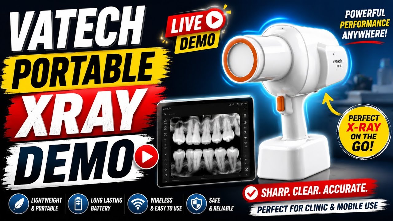 Vatech Ezair Plus Portable xray Demo || How To Use Vatech Portable Xray Ezair Plus ?